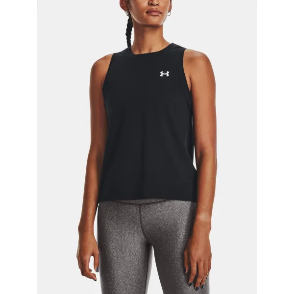  Дамски потник UNDER ARMOUR UA ESSENTIAL CTTN STRCH TANK 1376959-001 ЧЕРЕН 