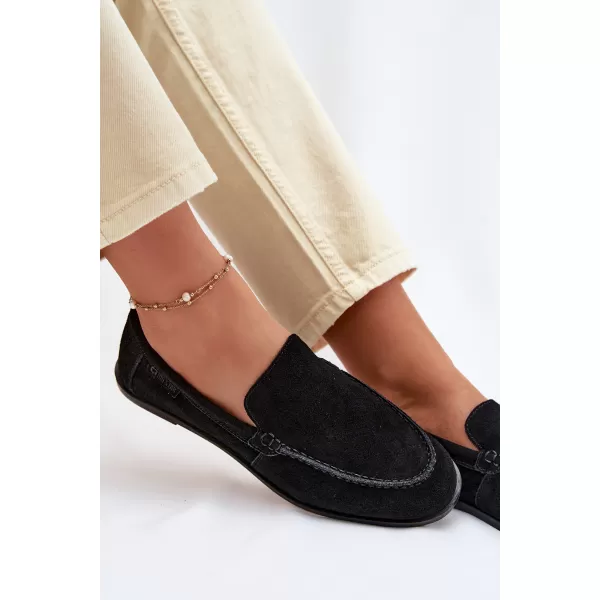  Дамски мокасини BIG STAR SHOES TT274209 ЧЕРЕН 