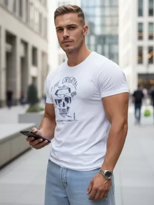 Мъжка тениска DSTREET RX5379 БЯЛО