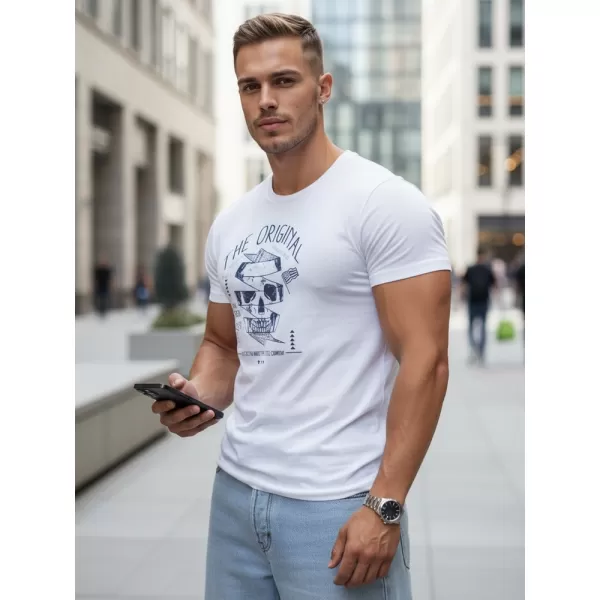  Мъжка тениска DSTREET RX5379 БЯЛО 