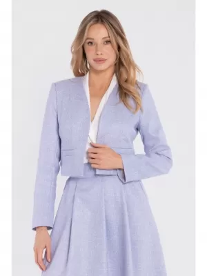 Дамско яке STYLOVE S429 СВЕТЛО СИНЬО