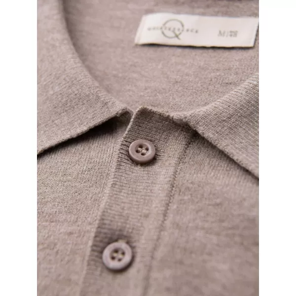  Мъжка тениска с яка OMBRE OM-POLS-0151 БЕЖОВО 