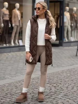 Дамски елек DSTREET TY6013 КАФЯВО