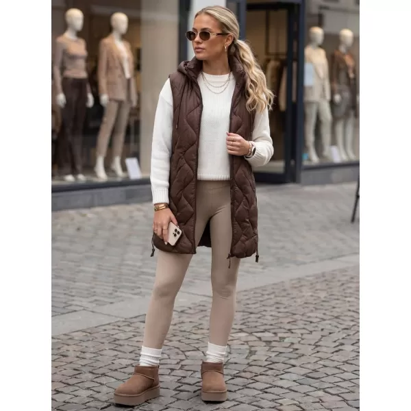  Дамски елек DSTREET TY6013 КАФЯВО 