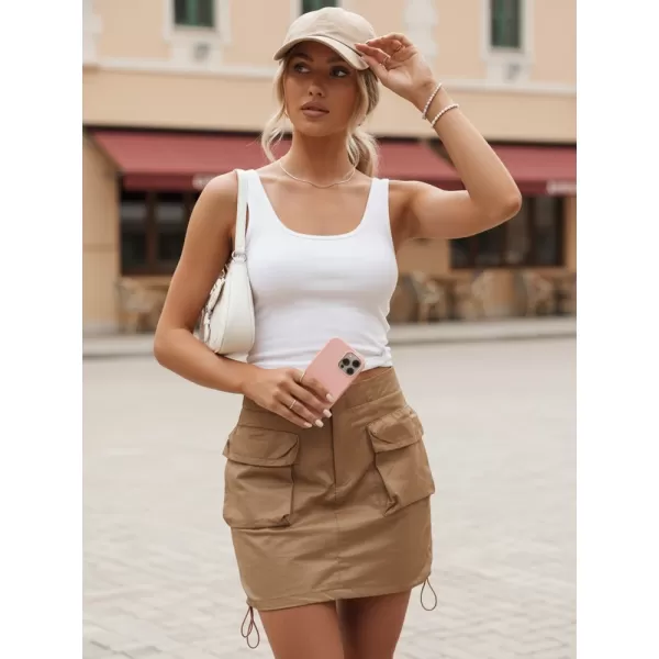  Дамска пола DSTREET CY0440 КАРАМЕЛ 