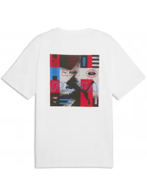 Мъжка тениска PUMA GRAPHICS RELAXED STACKED TEE 69436802 БЯЛА ПУМА