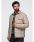 Мъжко ватирано яке OMBRE OM-JALP-0256 ЧЕРЕН