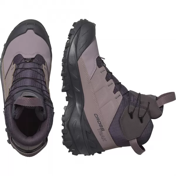  Дамски обувки SALOMON CROSSTRAK POWDER WATERPROOF L47569900 ДЕВЕТ ЖЕЛЯЗО/АКУЛА/ФАНТОМ 