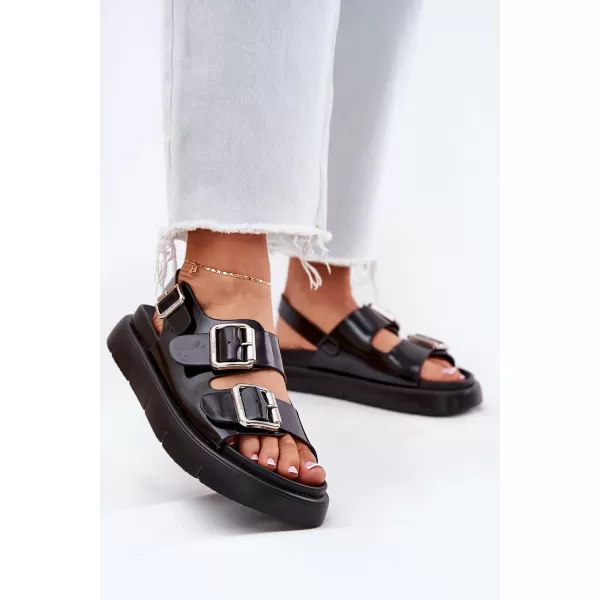  Дамски сандали BIG STAR SHOES RR274662 ЧЕРЕН 