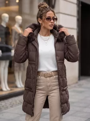 Дамско яке DSTREET TY5822 КАФЯВО