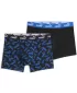 Мъжки боксерки PUMA MEN ELEMENTS SCATTERED PRINT BOXERS 94780202 СИНЬО/ЧЕРНО
