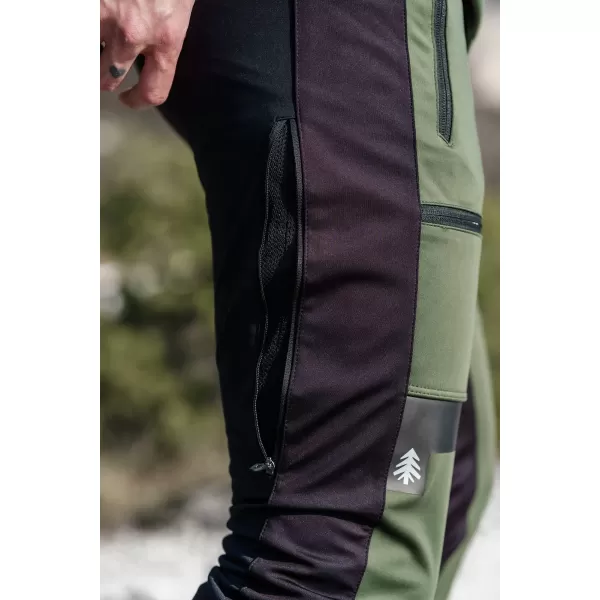  Мъжки водоустойчив мултиспортен панталон NORDBLANC RIDGEWALK NBSPM8325 ТЪМНО ЗЕЛЕНО 