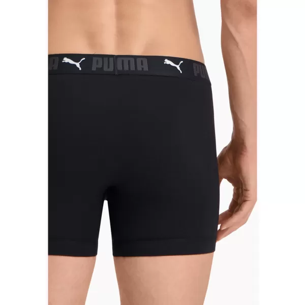  Мъжки боксерки PUMA SPORT COTTON BOXER 2P 93552101 ЧЕРЕН 