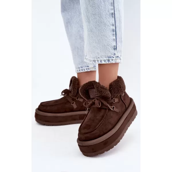  Дамски обувки BIG STAR SHOES UU274214 КАФЯВИ/БЕЖОВИ СЕНКИ 