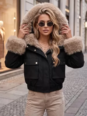 Дамско яке DSTREET TY5835 ЧЕРЕН