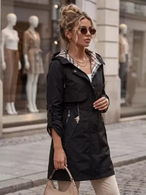 Дамско яке DSTREET TY5833 ЧЕРЕН