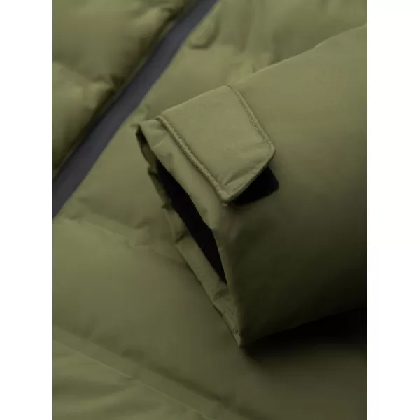 Мъжко зимно ватирано яке OMBRE OM-JAHP-0305 МАСЛИНА 