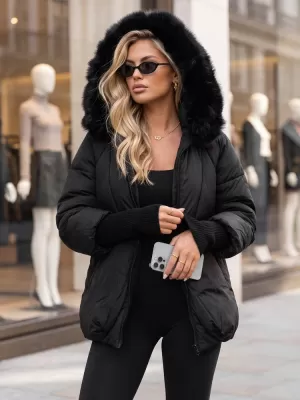 Дамско яке DSTREET TY5995 ЧЕРЕН