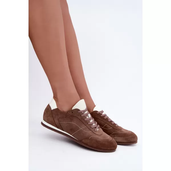 Дамски кецове ZAZOO N1414/772/1098 КАФЯВО/БЕЖОВО 