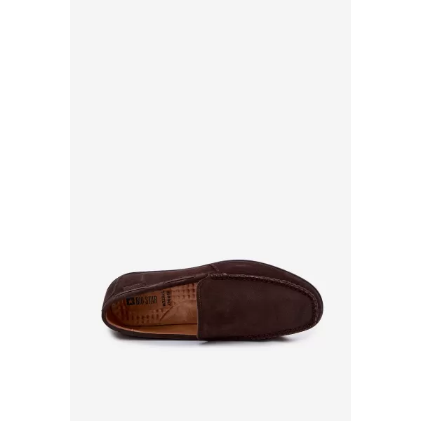  Мъжки мокасини BIG STAR SHOES TT174202 КАФЯВО/БЕЖОВО 