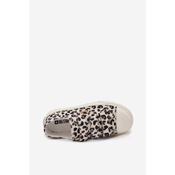  Детски кецове BIG STAR SHOES TT374171 ЧЕРНО/БЕЖОВО 