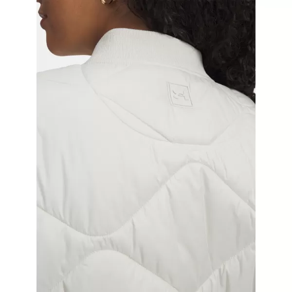  Дамско бомбър яке UNDER ARMOUR HERITAGE BOMBER 6000638-110 БЯЛО 