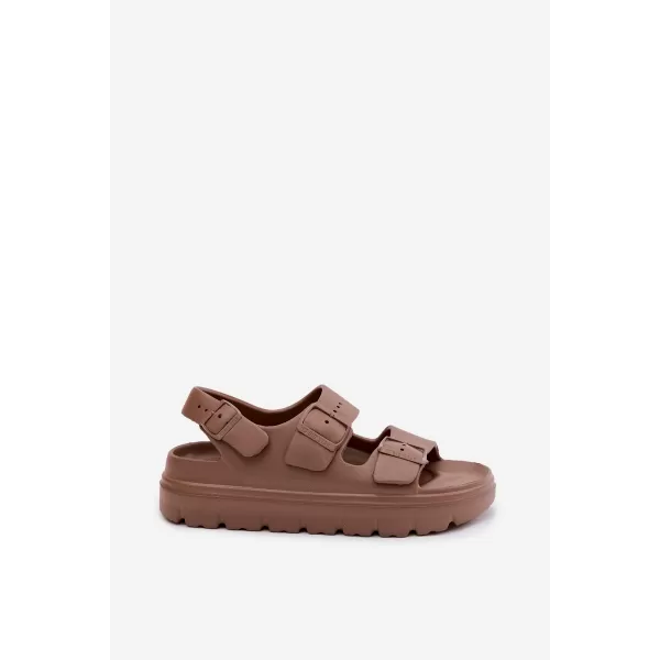  Дамски сандали BIG STAR SHOES TT274A035 КАФЯВО/БЕЖОВО 