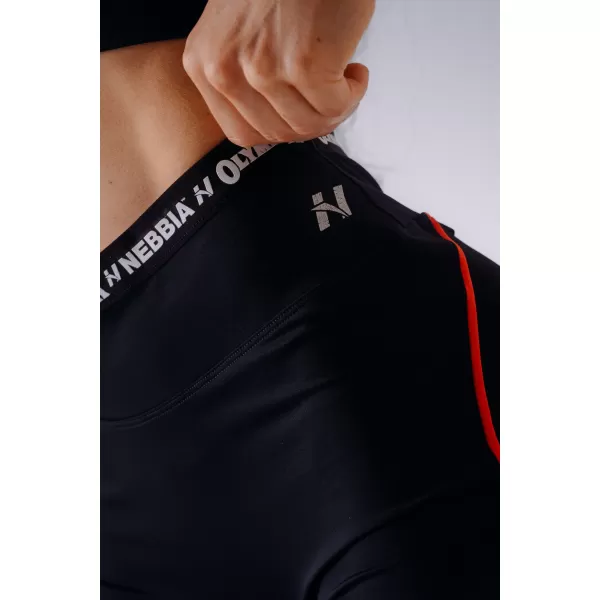  Дамски шорти NEBBIA OLYMPIA HIGH-WAIST 937 ЧЕРЕН 