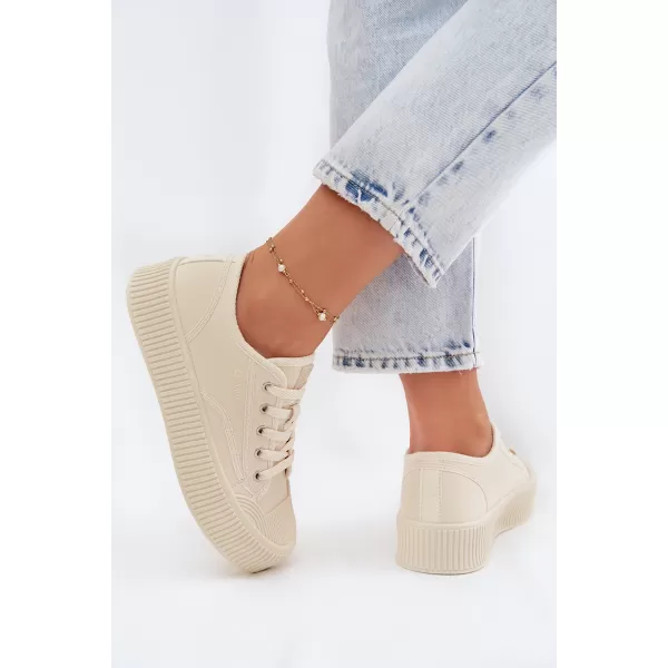  Дамски кецове BIG STAR SHOES TT274271 БЕЖОВО 