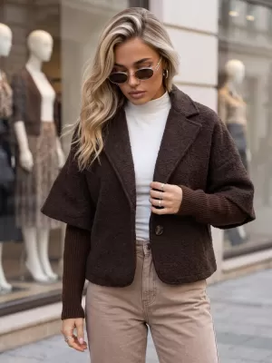 Дамско палто DSTREET NY0843 КАФЯВО