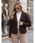 Дамско палто DSTREET NY0843 КАФЯВО