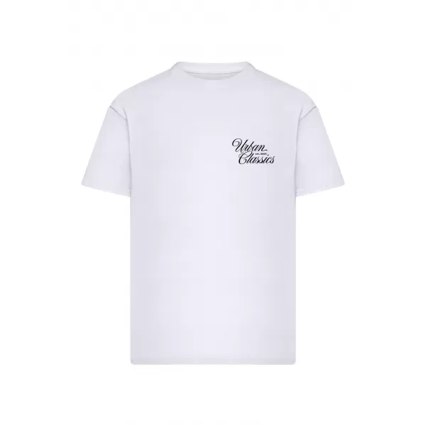  Мъжка тениска URBAN CLASSICS TB8757 БЯЛО 