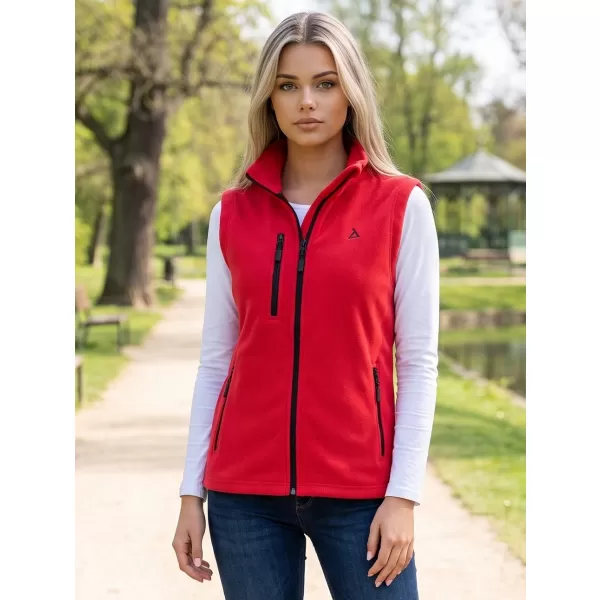  Дамска поларена жилетка ALTISPORT ALW002525 ЧЕРВЕНО 