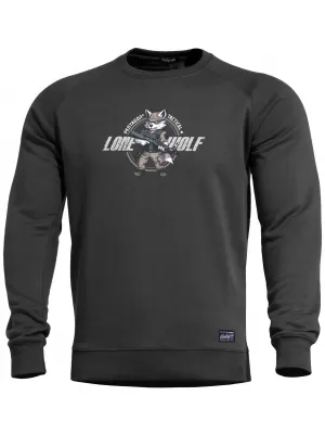 Мъжки суичър PENTAGON HAWK SWEATER LONE WOLF K09019-LO ЧЕРЕН