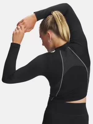 Дамска тениска UNDER ARMOUR VANISH SEAMLESS LS 6000645-004 ЧЕРЕН