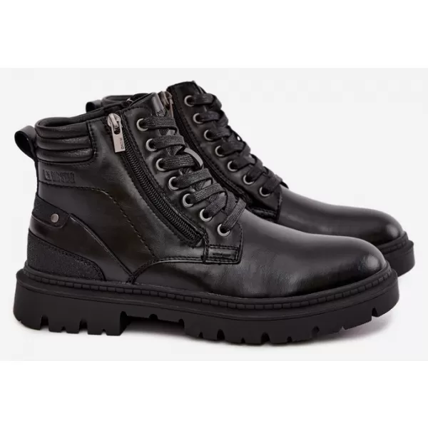  Мъжки боти до глезена BIG STAR SHOES UU174242 ЧЕРЕН 