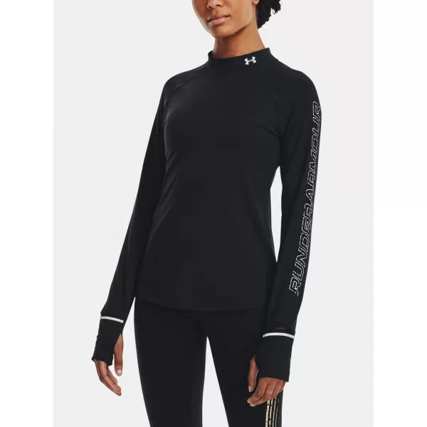  Дамска тениска UNDER ARMOUR UA OUTRUN THE COLD LS 1373208-001 ЧЕРЕН 