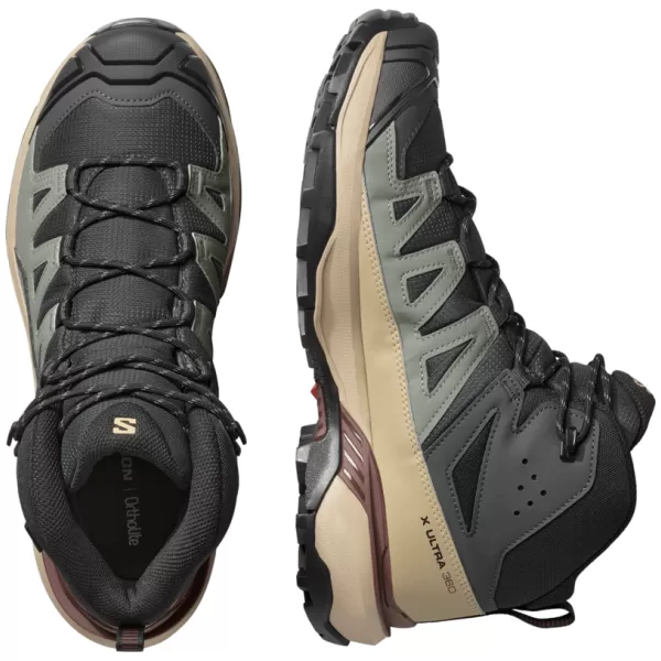  Мъжки обувки SALOMON X ULTRA 360 MID GORE-TEX L47743300 ФАНТОМ/ДЕСЕРТЕН ТЕН/РОМ СТАФИДИ 