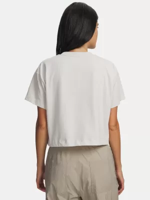Дамска тениска UNDER ARMOUR BUNGEE HEM TEE 6010950-110 БЯЛО