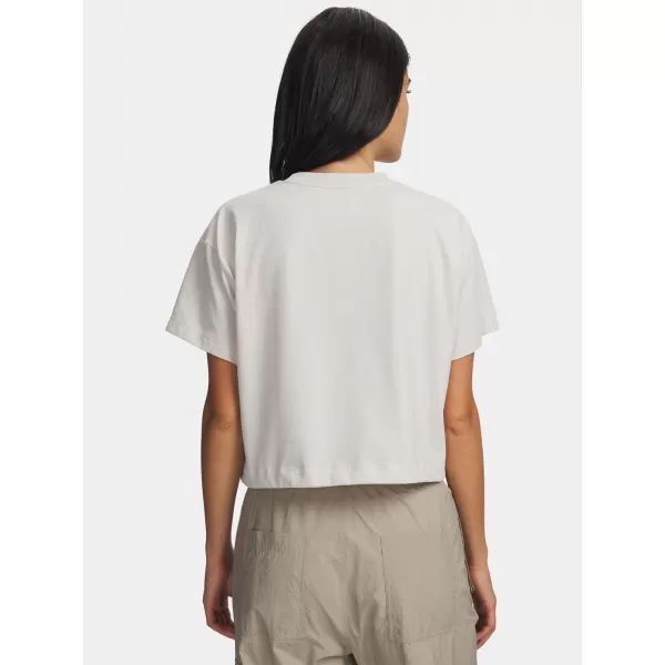  Дамска тениска UNDER ARMOUR BUNGEE HEM TEE 6010950-110 БЯЛО 