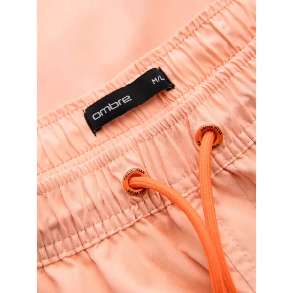  Мъжки шорти OMBRE OM-SRSS-0216 ПАСТЕЛНО ОРАНЖЕВО 