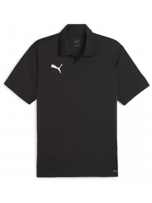 Мъжка тениска с яка PUMA TEAMGOAL POLO 658771-03 ПУМА ЧЕРНО/БЯЛО/ТЪМНО СИВО