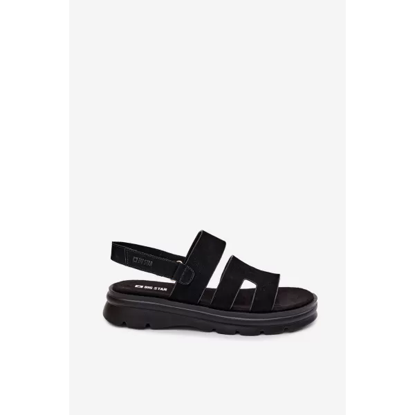  Дамски сандали BIG STAR SHOES TT274484 ЧЕРЕН 
