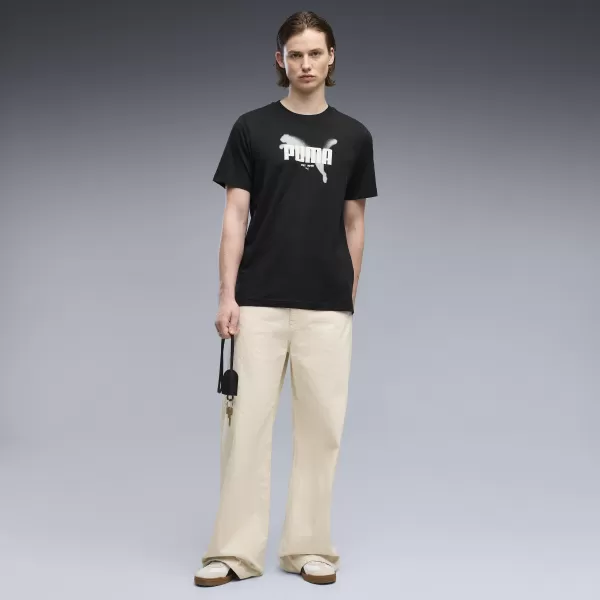  Мъжка тениска PUMA GRAPHICS TEE 69435501 ЧЕРНА ПУМА 