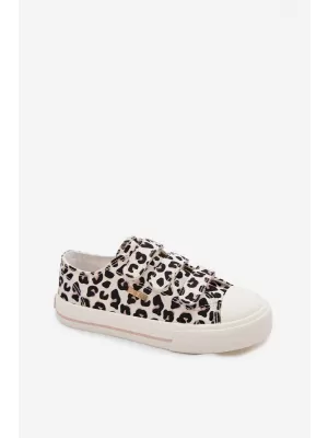 Детски кецове BIG STAR SHOES TT374171 ЧЕРНО/БЕЖОВО