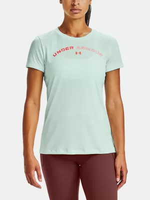 Дамска тениска UNDER ARMOUR TECH TWIST GRAPHIC LU SSC 1356304-403 СИНЬО