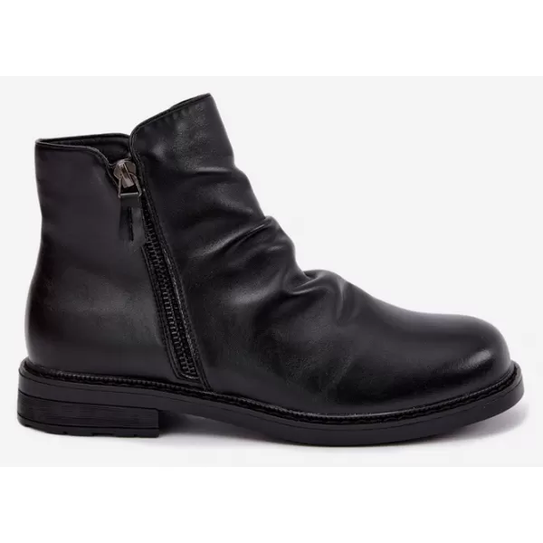  Дамски боти до глезена VINCEZA 58683 ЧЕРЕН 