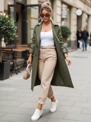 Дамско палто DSTREET TY5674 ЗЕЛЕНО