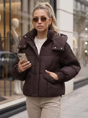 Дамско яке DSTREET TY6039 КАФЯВО