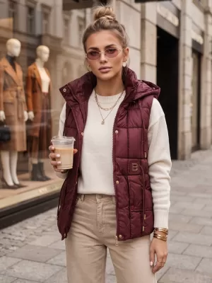 Дамски елек DSTREET TY5974 БОРДО